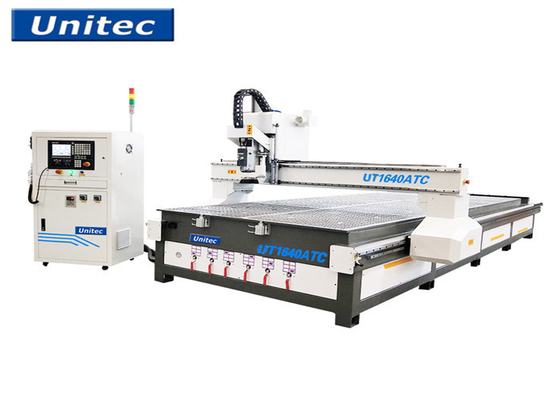 Unitec 1640 μηχανή δρομολογητών ATC CNC για το υλικό Flexble